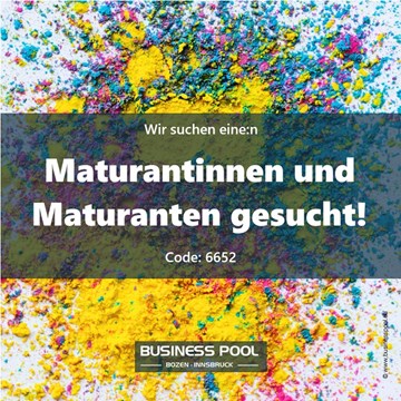 Maturantinnen und Maturanten gesucht!